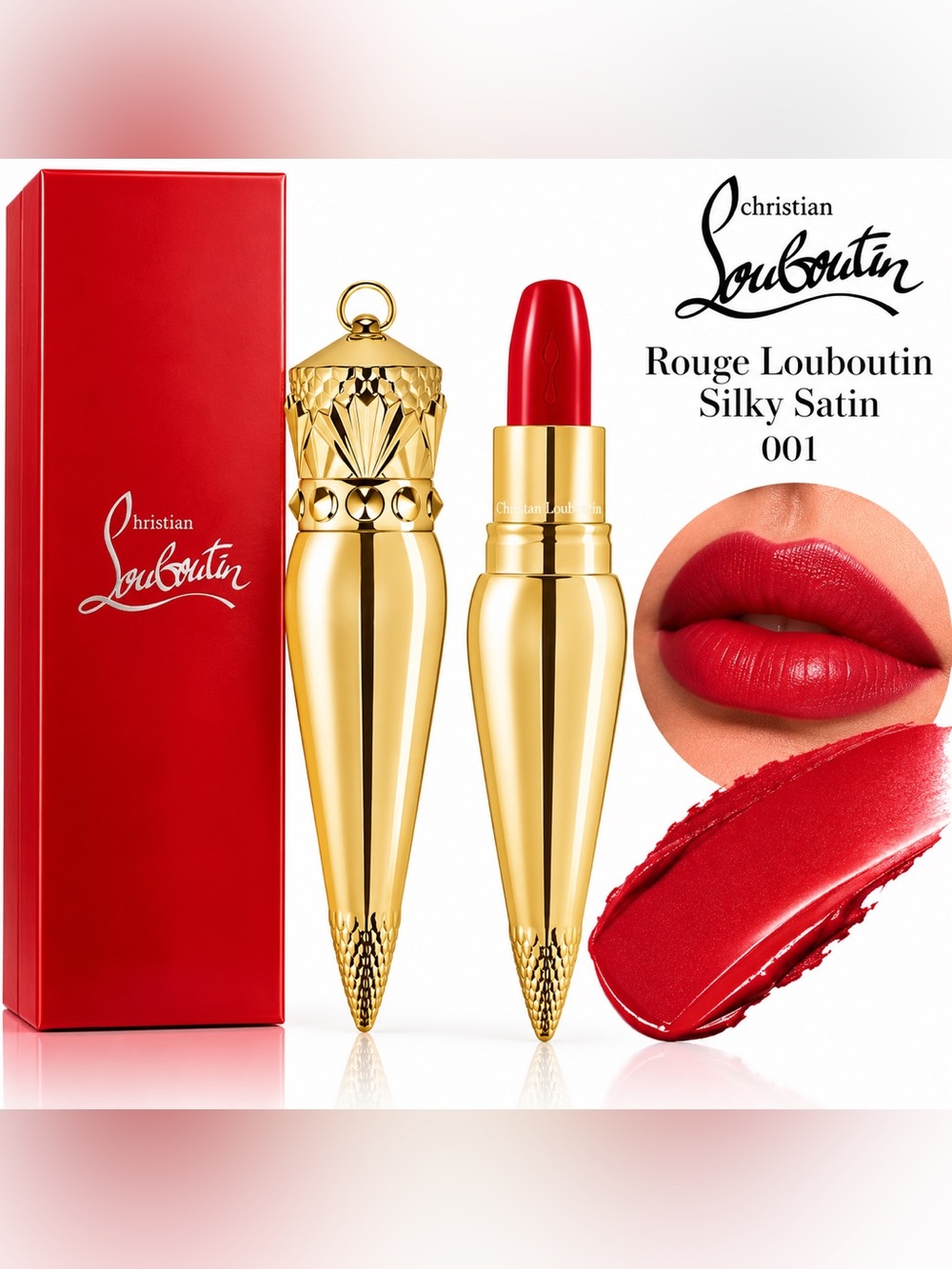 Christian Louboutin Rouge Louboutin Silky Satin Lipstick Red